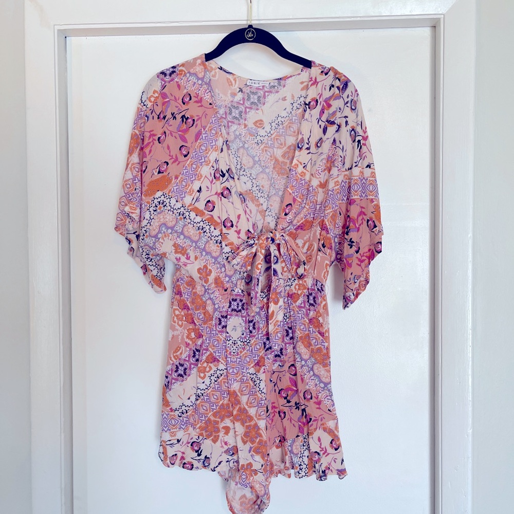 Short sleeve romper